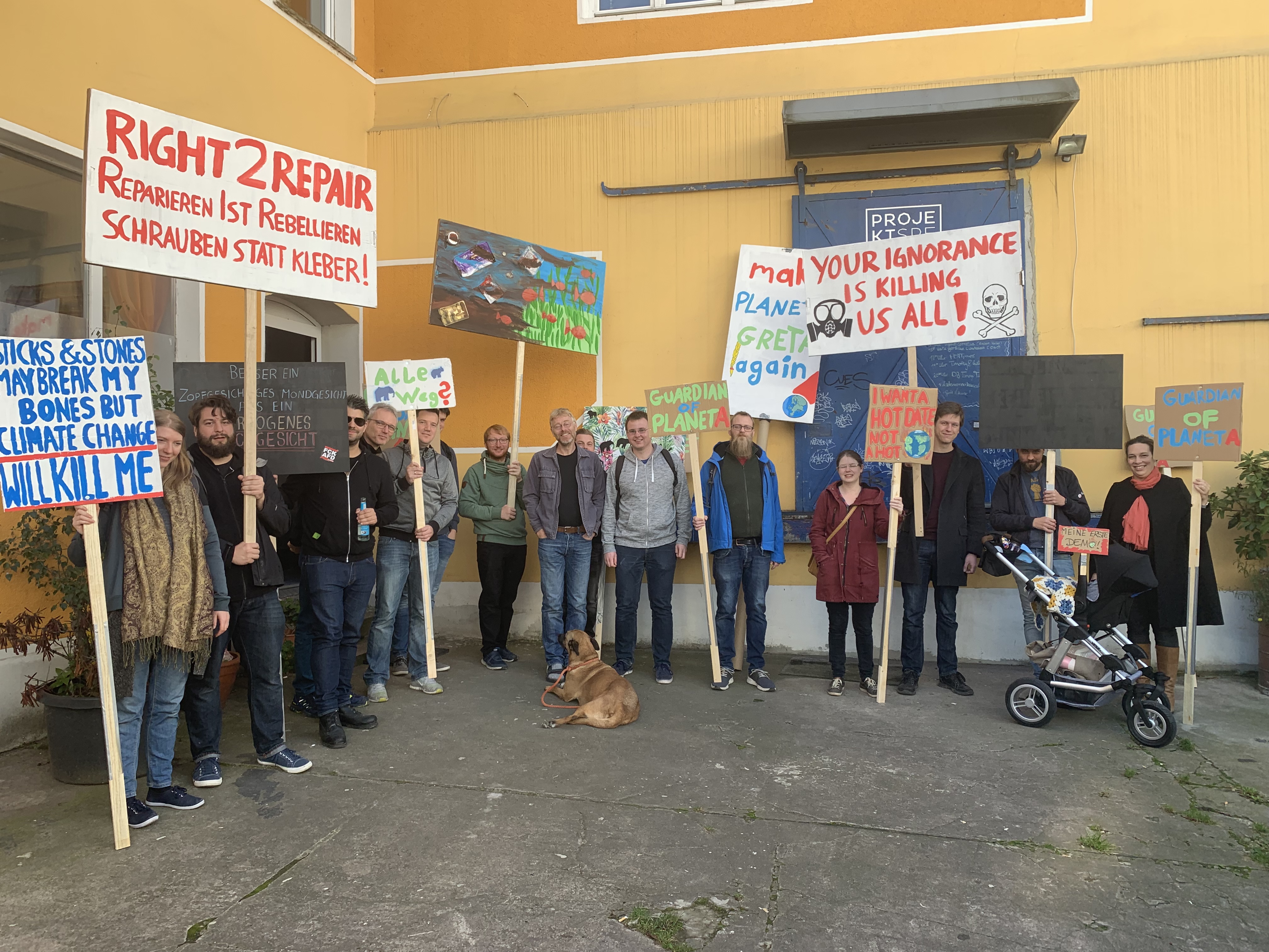 Mausbrand bei der Fridays For Future Dortmund
